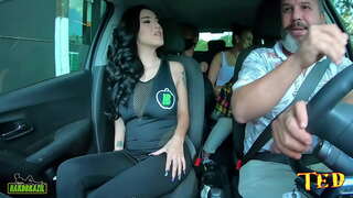 Ze são paulo naakt in de auto en wil haar eerste porno film